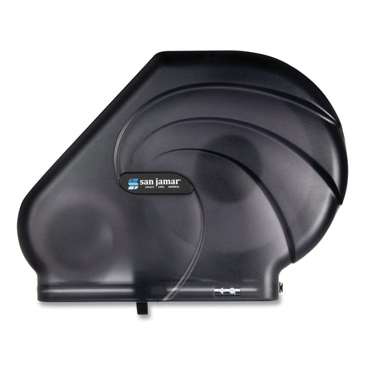 SJMR3090TBK Oceans Reserva Jumbo Tissue Dispenser with Stub Roll, 16.75 x 5.5 x 12.25, Black Pearl San Jamar