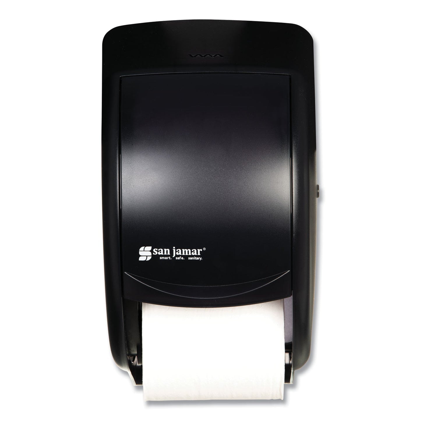 SJMR3500TBK Duett Classic Standard Toilet Tissue Dispenser, 2 Roll, 7.5 x 7 x 12.75, Black Pearl San Jamar