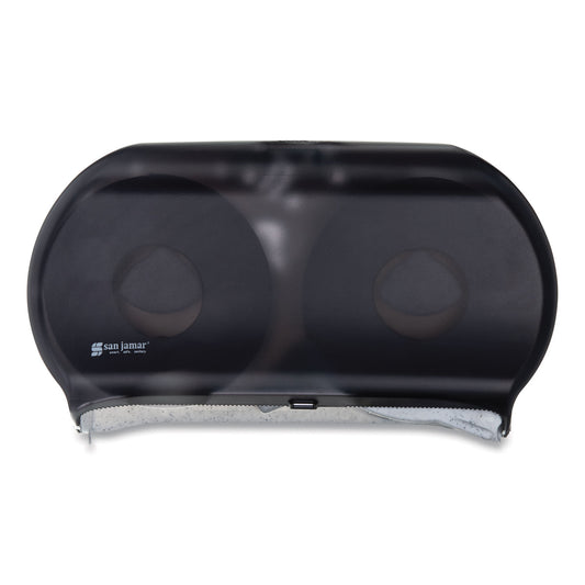 SJMR4000TBK Twin 9" Jumbo BathTissue Dispenser, Classic, 19 x 5.25 x 12, Transparent Black Pearl