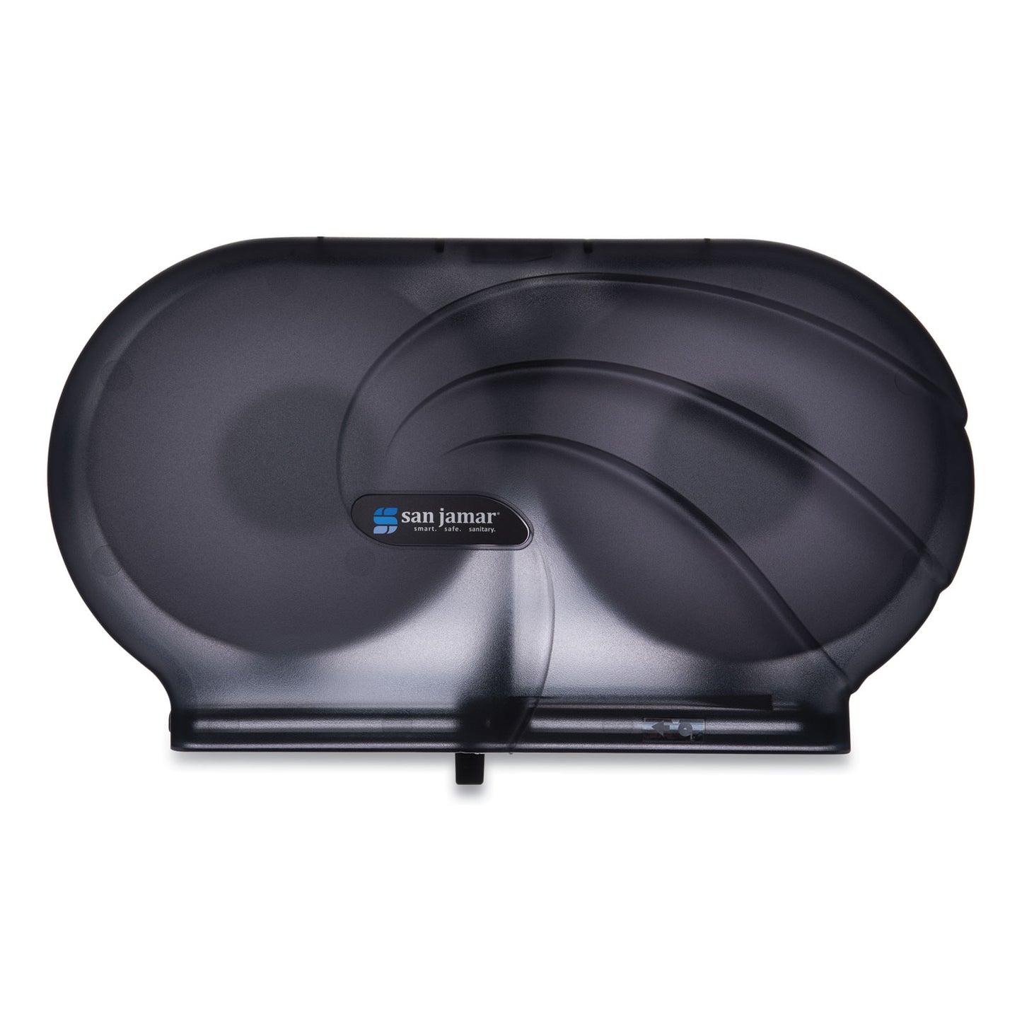 SJMR4090TBK Twin 9" JBT Toilet Tissue Dispenser, Oceans, 19 x 5.25 x 12, Transparent Black Pearl