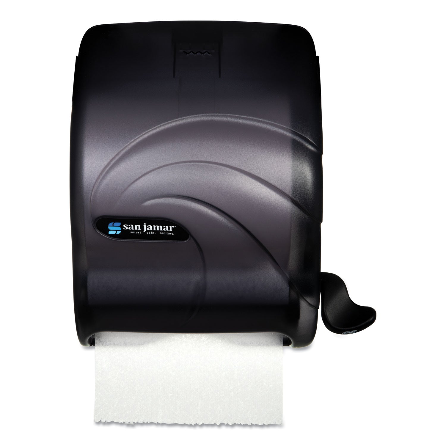 SJMT990TBK Element Lever Roll Towel Dispenser, Oceans, 12.5 X 8.5 X 12.75, Black Pearl San Jamar