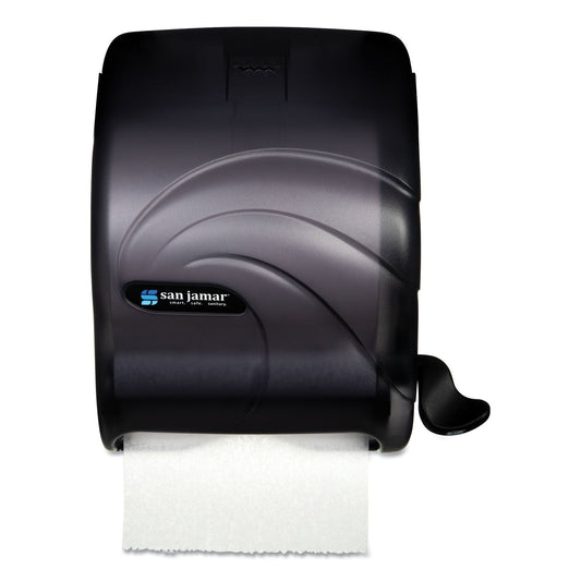 SJMT990TBK Element Lever Roll Towel Dispenser, Oceans, 12.5 X 8.5 X 12.75, Black Pearl San Jamar