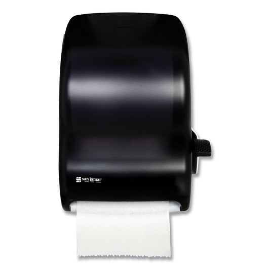 SJMT1100TBK Lever Roll Towel Dispenser, Classic, 12.94 X 9.25 X 16.5, Transparent Black Pearl