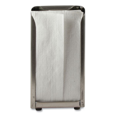 SJMH900X Tabletop Napkin Dispenser, Tall Fold, 3.75 x 4 x 7.5, Chrome CFS BRANDS