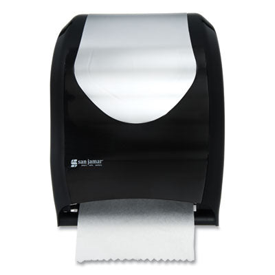 SJMT1370BKSS Tear-N-Dry Touchless Roll Towel Dispenser, 16.75 X 10 X 12.5, Black/silver