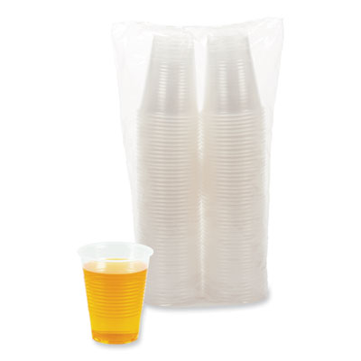 BWKTRANSCUP10PK Translucent Plastic Cold Cups, 10 oz, 100/Pack