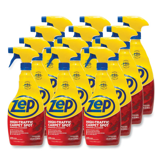 ZPEZUHTC32CT High Traffic Carpet Cleaner, Fresh Scent, 32 Oz Spray Bottle, 12/carton Zep Commercial