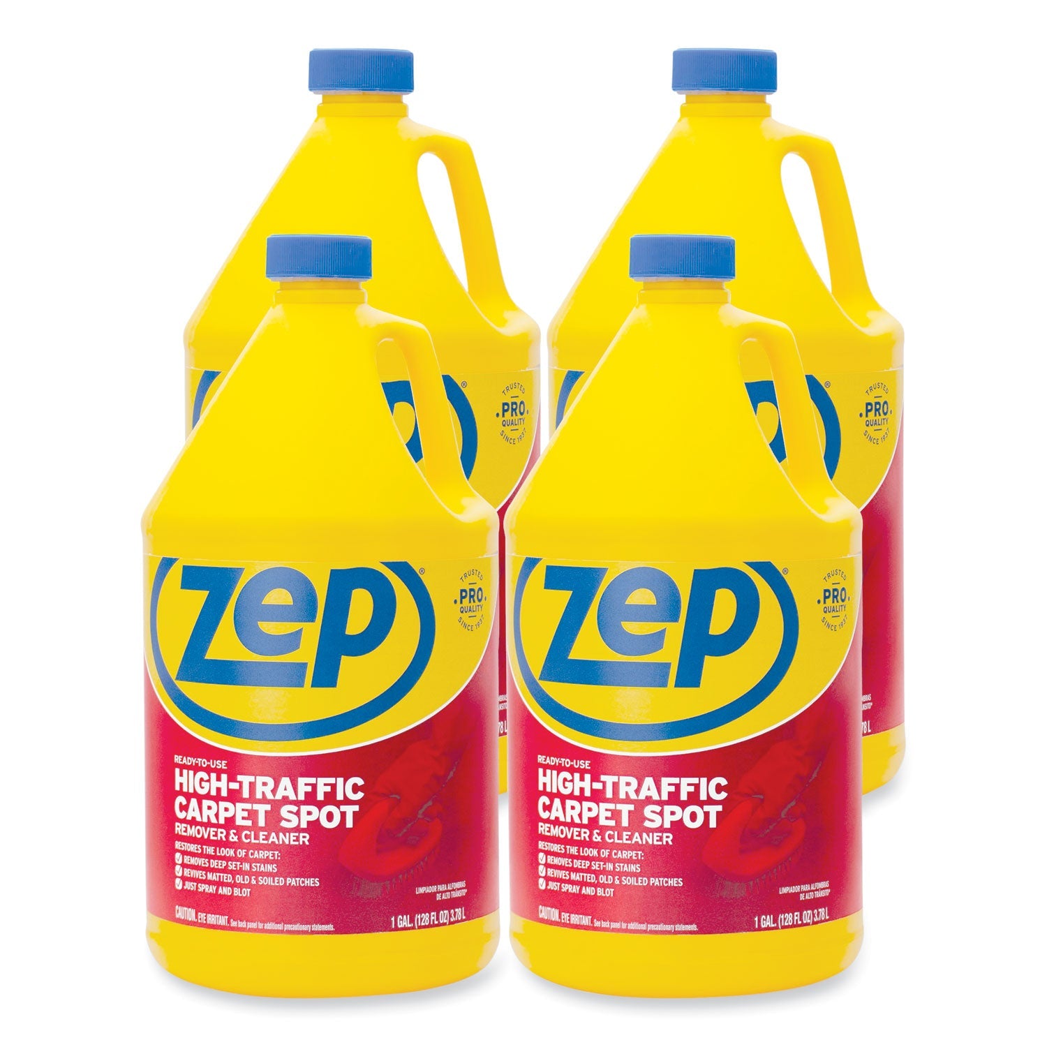 ZPEZUHTC128CT High Traffic Carpet Cleaner, 1 Gal, 4/carton Zep Commercial