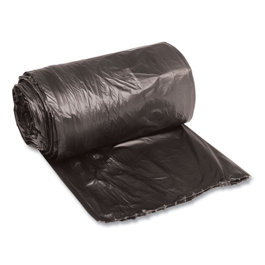 BWK2432L Low-Density Waste Can Liners, 16 gal, 0.35 mil, 24" x 32", Black, Perforated Roll, 50 Bags/Roll, 10 Rolls/Carton