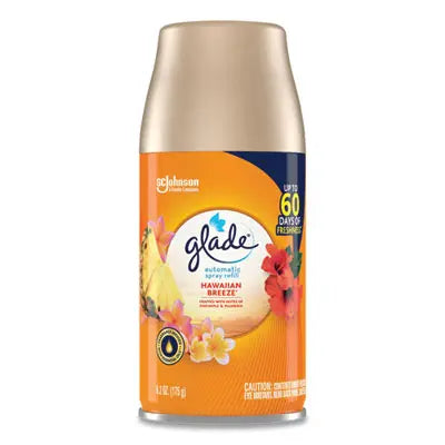 SJN375368 Automatic Air Freshener, Hawaiian Breeze, 6.2 Oz, 6/carton SC JOHNSON