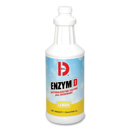BGD500 Enzym D Digester Liquid Deodorant, Lemon, 32 Oz Bottle, 12/carton Big D Industries