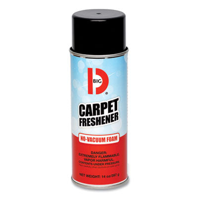BGD241 No-Vacuum Carpet Freshener, Fresh Scent, 14 Oz Aerosol Spray, 12/carton Big D Industries
