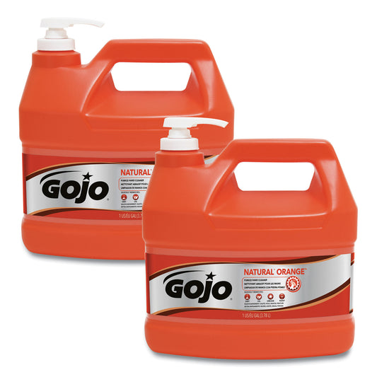 GOJ095502CT NATURAL ORANGE Pumice Hand Cleaner, Citrus Scent, 1 gal, 2/Carton