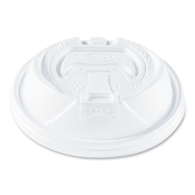 DCCOPT1224TG Optima Reclosable Lids for Paper Hot Cups, Fits 12 oz to 24 oz Hot Cups, Plastic, White, 1,200/Carton