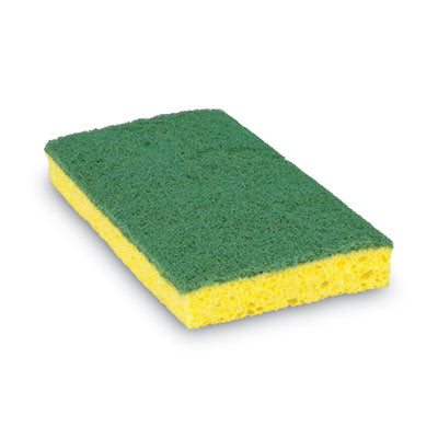 MMM20505 Medium-Duty Scrubbing Sponge, 3.6 X 6.1, 0.7" Thick, Yellow/green, 60/carton