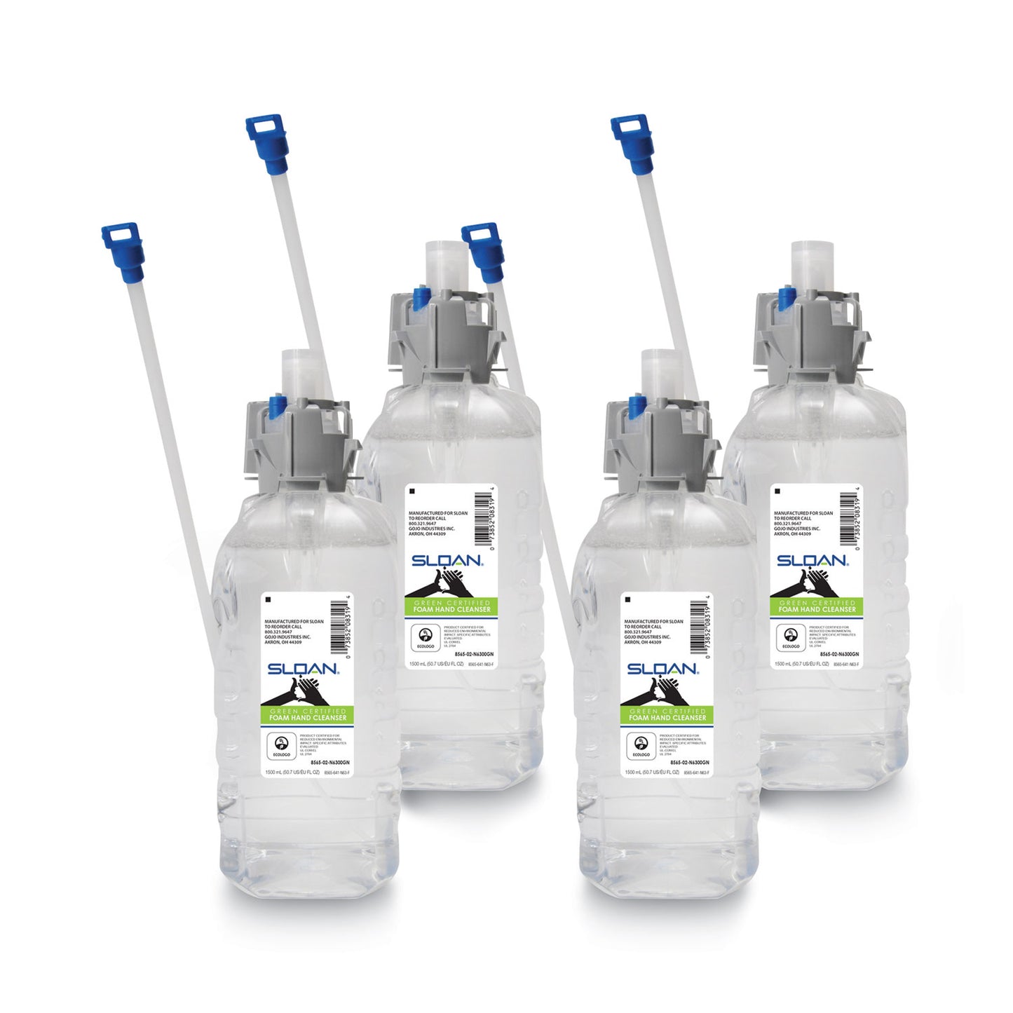 GOJ856504N6300 SLOAN Green Certified Foam Hand Cleanser Refill, Fragrance-Free, 1,500 mL, 4/Carton