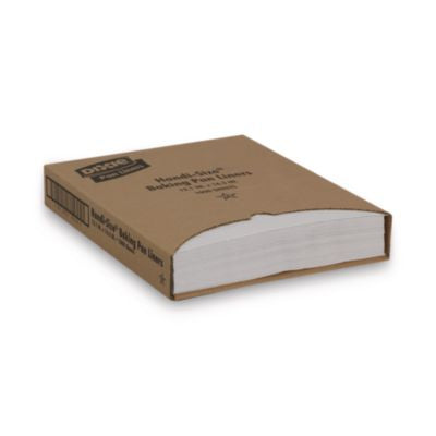 DXEHS1000 Greaseproof Liftoff Pan Liners, 12.2 x 16.38, White, 1,000/Carton