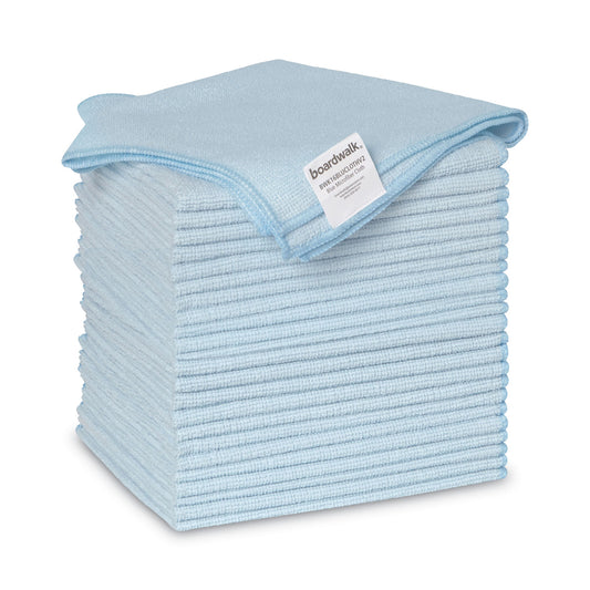 BWK16BLUCLOTHV2 Microfiber Cleaning Cloths, 16 X 16, Blue, 24/pack