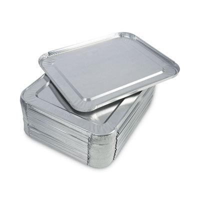 BWKLIDSTEAMHF Aluminum Steam Table Pan Lids, Fits Half-Size Deep Pan, 290 Gauge, 0.63" Deep, 10.5 x 12.81, 100/Carton