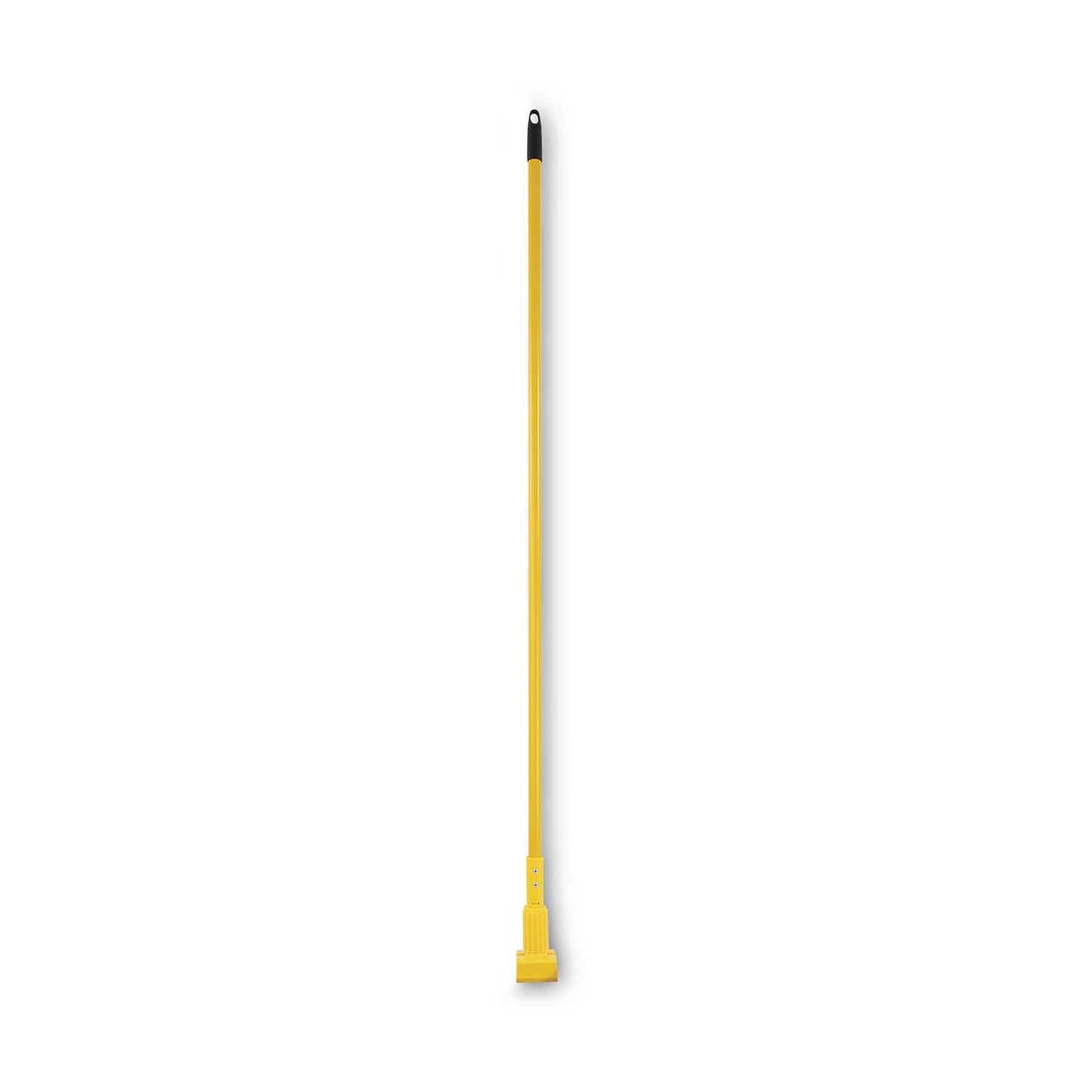 BWK610 Plastic Jaws Mop Handle for 5" Wide Mop Heads, Aluminum, 1" dia x 60", Yellow