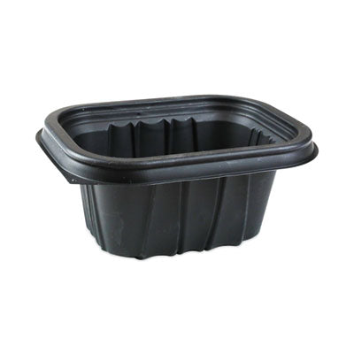 PCTYCNB6X412000 EarthChoice Entree2Go Takeout Container, 12 oz, 5.65 x 4.25 x 2.57, Black, Plastic, 600/Carton