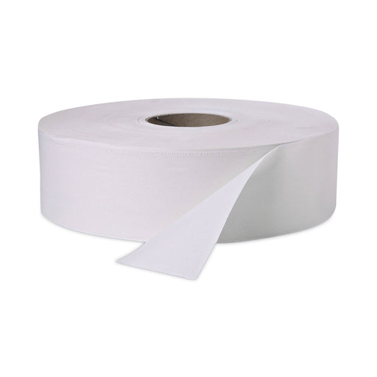 WIN202 Jumbo Roll Bath Tissue, Septic Safe, 2-Ply, 3.4" x 1,000 ft, White, 12 Rolls/Carton