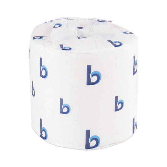 BWK6170B One-Ply Toilet Tissue, Septic Safe, White, 1,000 Sheets/Roll, 96 Rolls/Carton Boardwalk