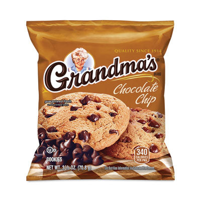 GRR29500060 Homestyle Chocolate Chip Cookies, 2.5 oz Pack, 2 Cookies/Pack, 60 Packs/Carton