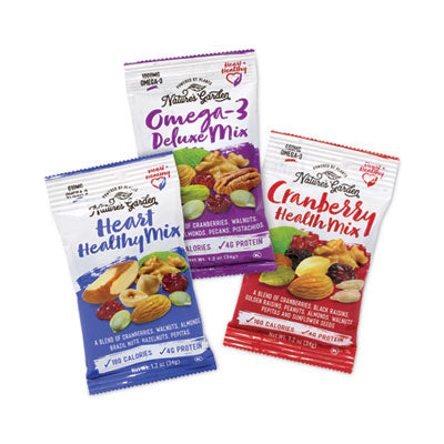 GRR29400009 Healthy Trail Mix Snack Packs, 1.2 oz Pouch, 50 Pouches/Carton