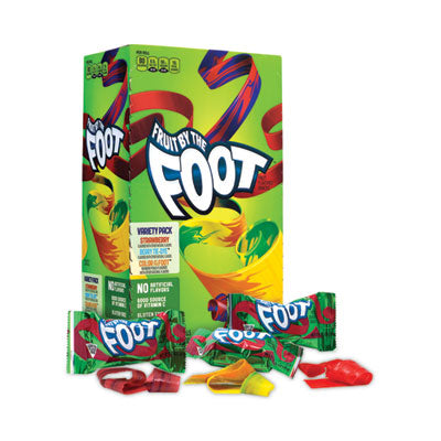 GRR20900408 Fruit By The Foot Variety Pack, Assorted Flavors, 0.75 oz, 36 Pouches/Carton