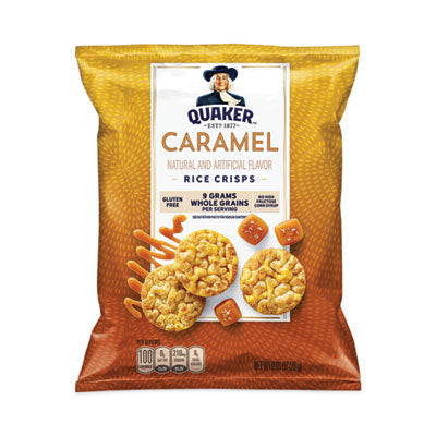 GRR29500052 Rice Crisps, Caramel, 0.91 oz Bag, 60 Bags/Carton