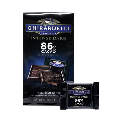 GRR30001033 Intense Dark Midnight Reverie 86% Cacao Singles Bag, 4.12 oz Packs, 3 Count