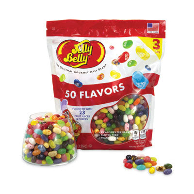 GRR22000020 50 Flavors Jelly Beans Assortment, 3 lb Standup Bag