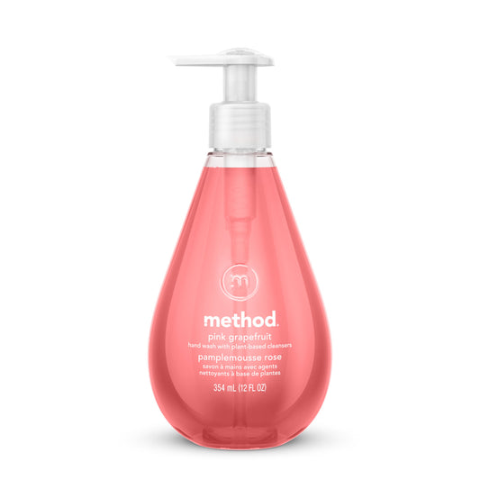 MTH00039 Gel Hand Wash, Pink Grapefruit Scent, 12 oz
