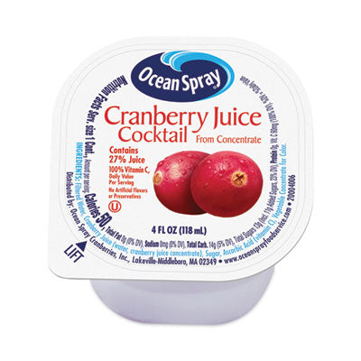GRR30700003 Cranberry Juice Drink, Cranberry, 4 oz Cup, 48/Carton