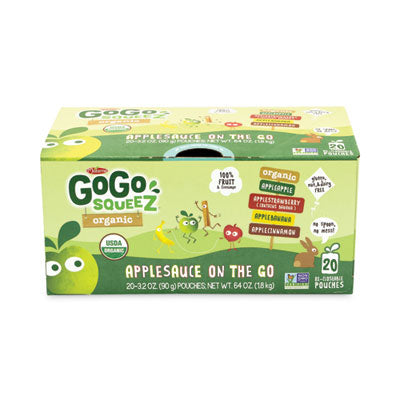 GRR22000742 Fruit On The Go, Variety Applesauce, 3.2 oz Pouch, 20/Carton