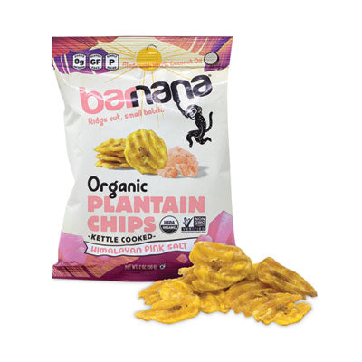 GRR60730318 Himalayan Pink Sea Salt Plantain Chips, 2 oz Bags, 12/Pack