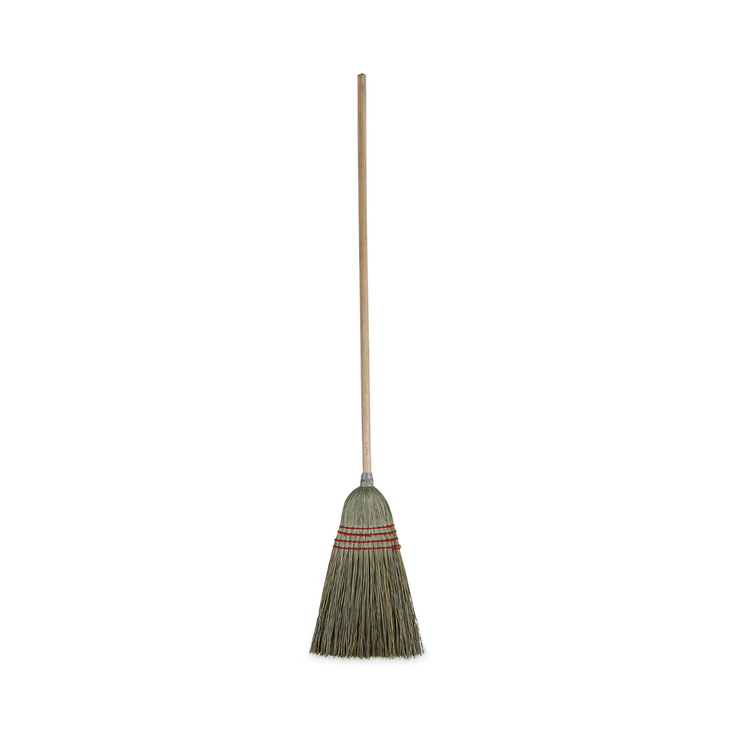 BWK920YCT Mixed Fiber Maid Broom, Mixed Fiber Bristles, 55" Overall Length, Natural, 12/carton