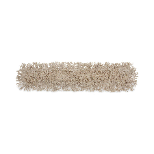 BWK1036 Industrial Dust Mop Head, Cotton, 36 x 3, White