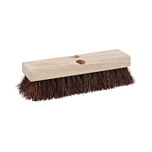 BWK3110 Deck Brush Head, 2" Brown Palmyra Bristles, 10" Brush