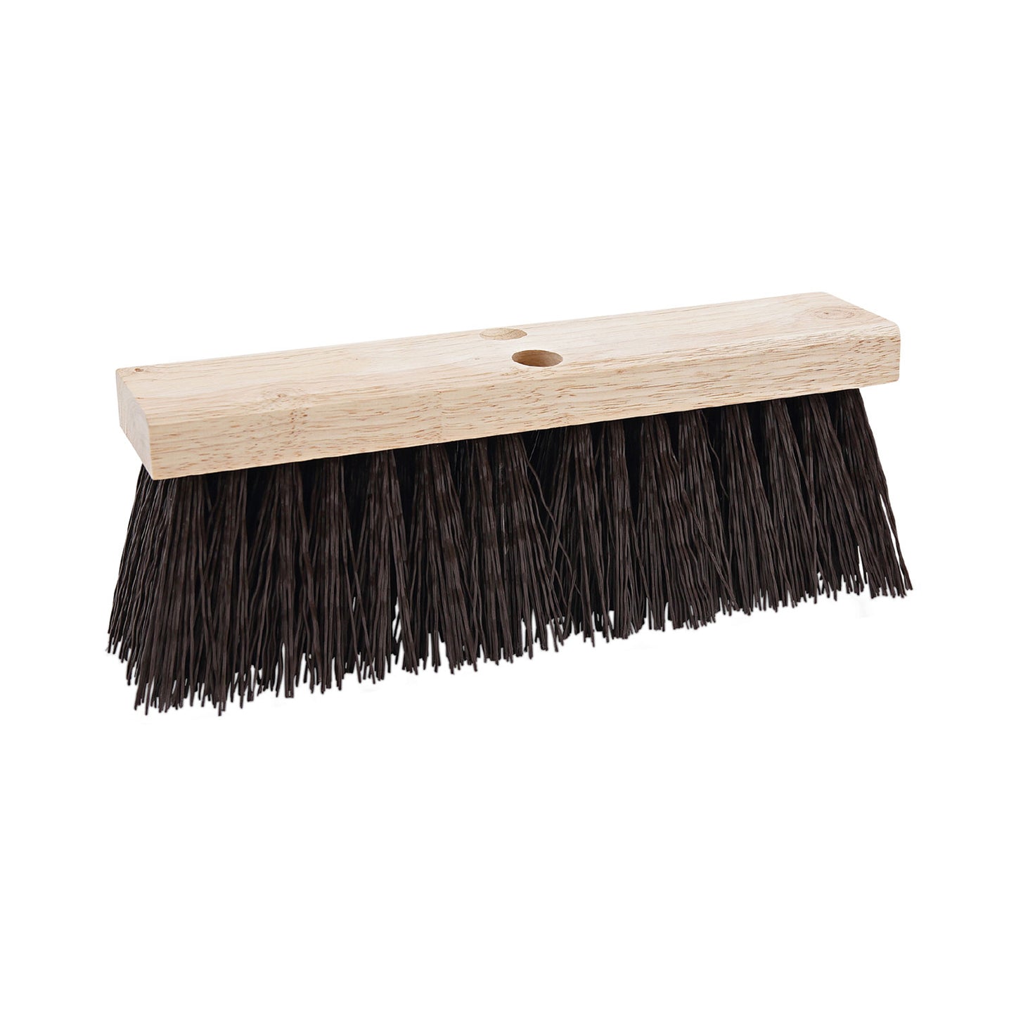 BWK73160 Street Broom Head, 6.25" Brown Polypropylene Bristles, 16" Brush