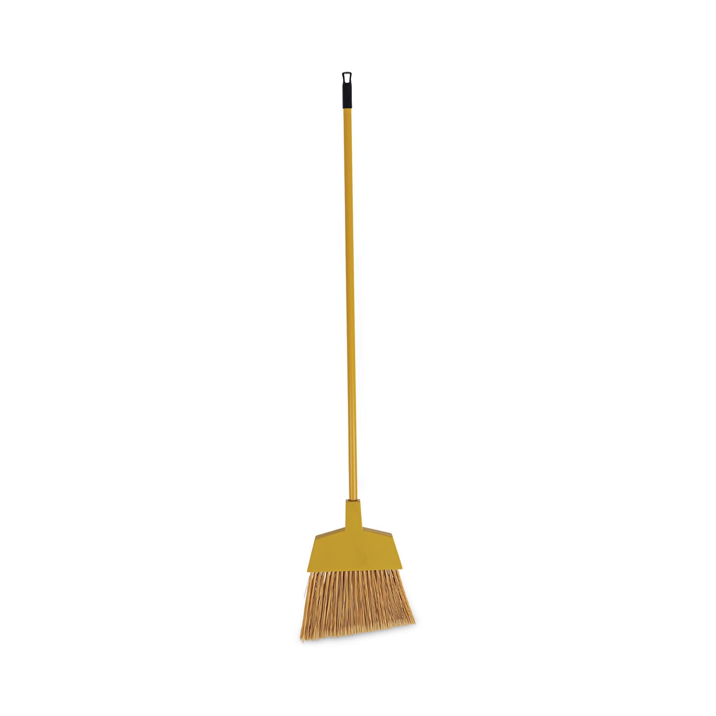 BWKBRMAXIL Corn Fiber Angled-Head Lobby Brooms, 55" Handle, Yellow, 12/carton