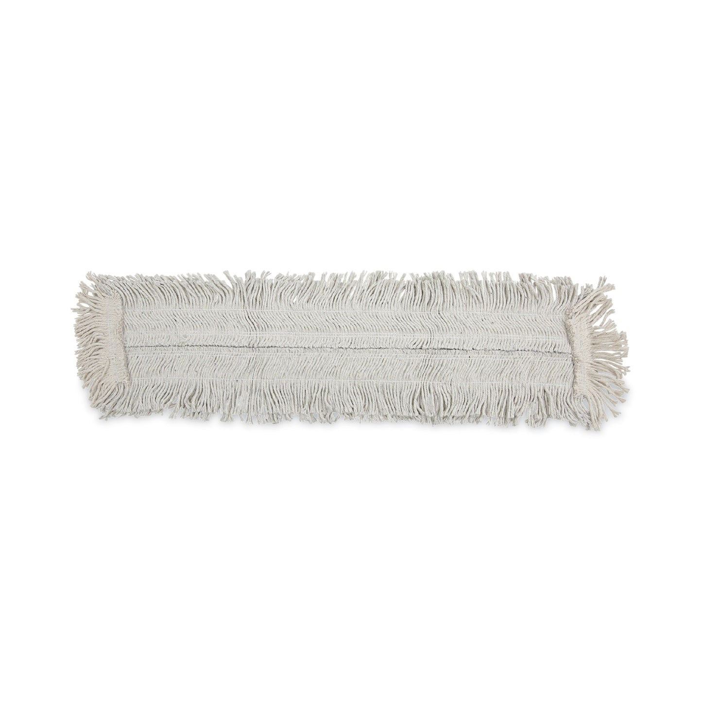 BWK1636 Disposable Dust Mop Head w/Sewn Center Fringe, Cotton/Synthetic, 36 x 5, White