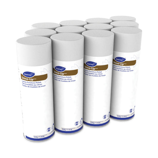 DVO95765571 Shine-Up Furniture Cleaner, Lemon Scent, 13.8 oz Aerosol Spray, 12/Carton
