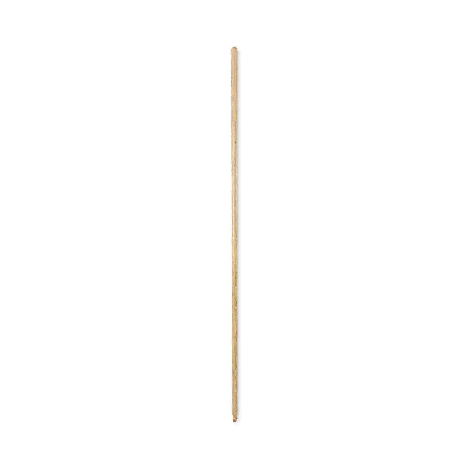BWK121 Threaded End Broom Handle, Lacquered Hardwood, 0.94