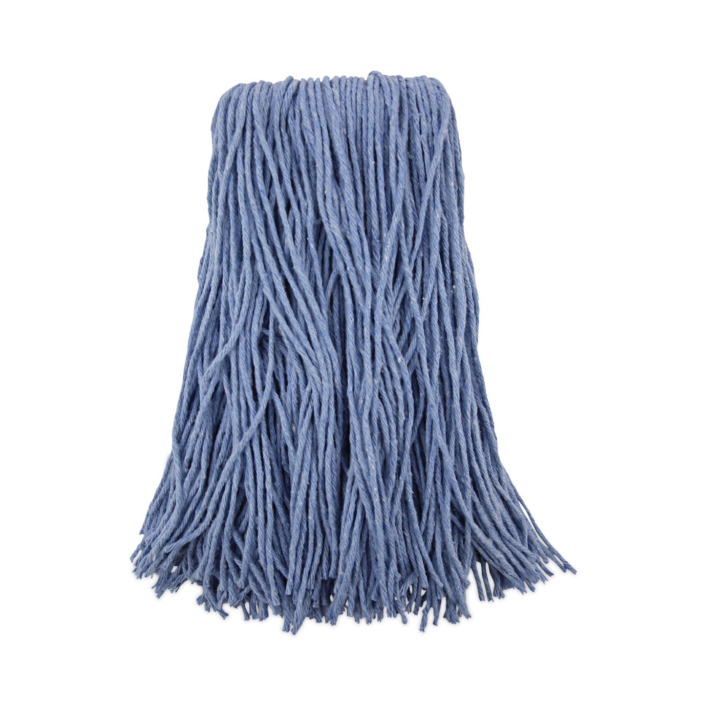 BWK2024B Mop Head, Standard Head, Cotton/synthetic Fiber, Cut-End, #24, Blue, 12/carton