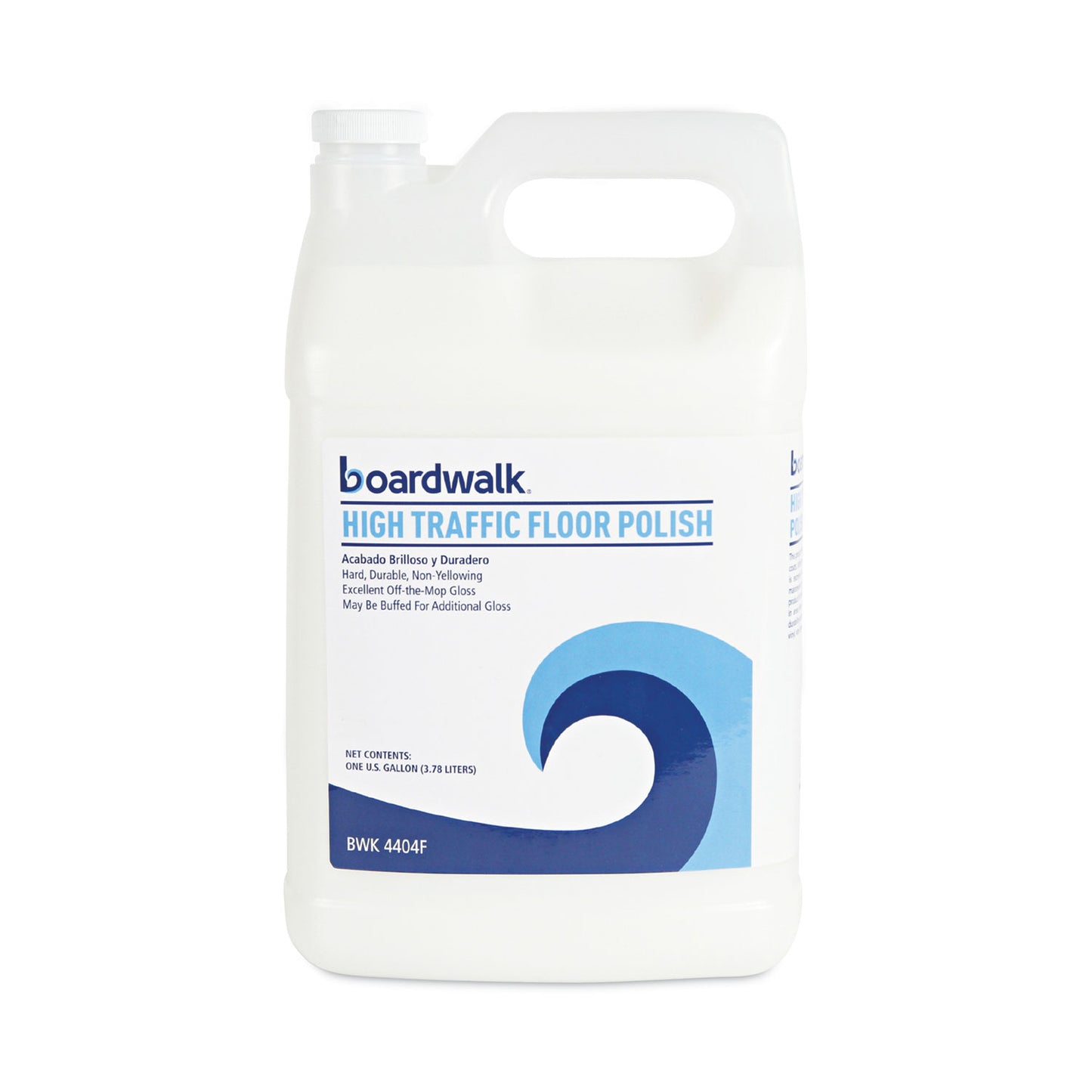 BWK4404FEA High Traffic Floor Polish, Apply 3 to 5 Coats per Application, Unscented, 1 gal Bottle