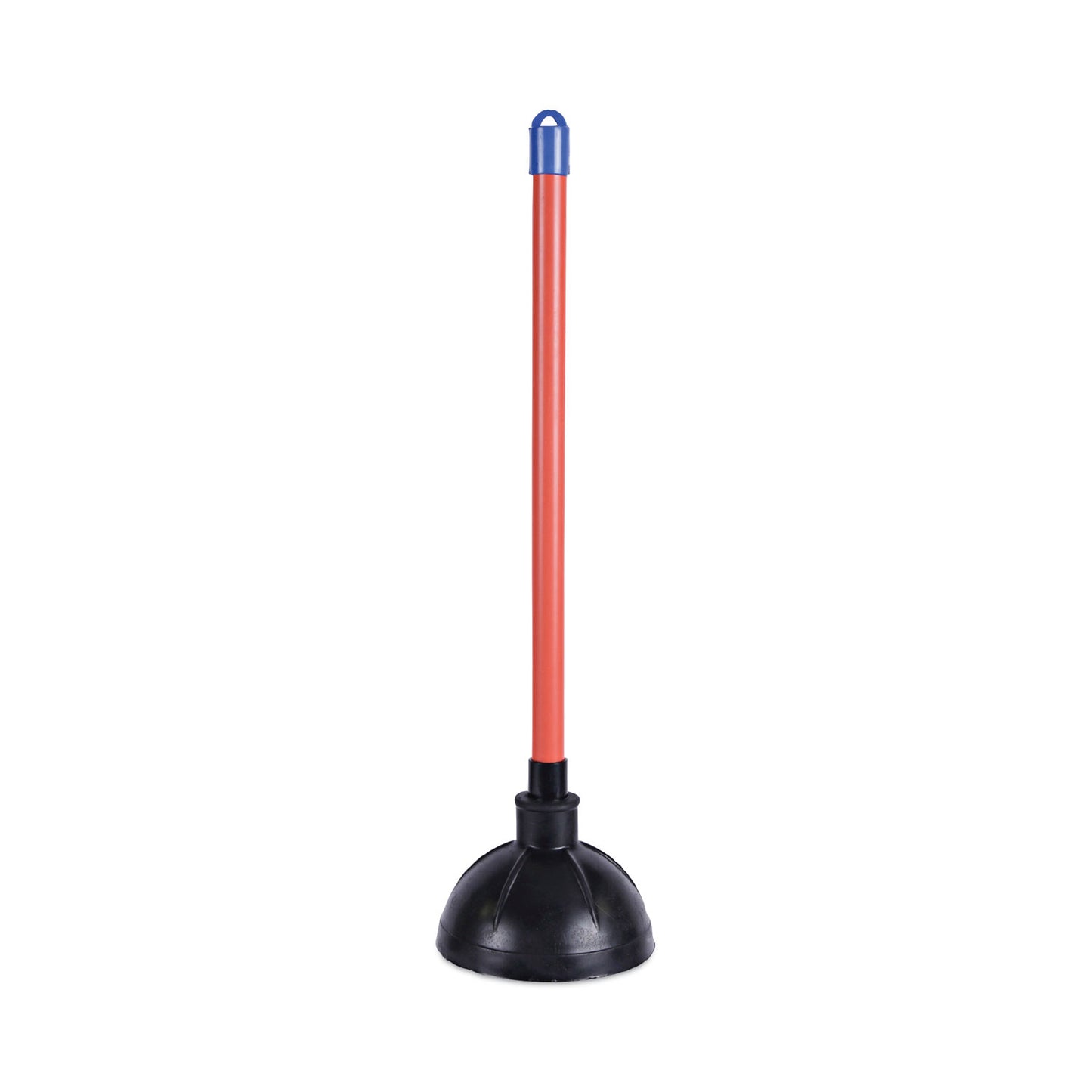 BWK09201 Toilet Plunger, 18" Plastic Handle, 5.63" Dia, Red/black, 6/carton