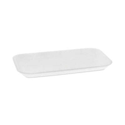 PCT0TF117S00000 Supermarket Tray, #17, 8.3 x 4.8 x 0.65, White, Foam, 1,000/Carton