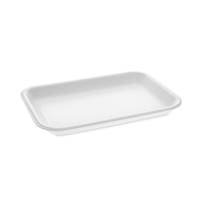 PCT0TF100200000 Supermarket Tray, #2, 8.2 x 5.7 x 0.91, White, Foam ,500/Carton